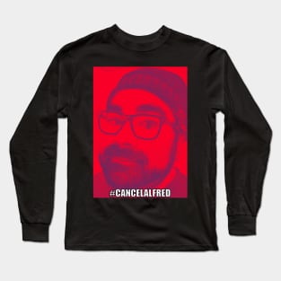 #CancelAlfred (Red) Long Sleeve T-Shirt